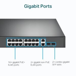Tp-link TL-SG1218MP Switch 18 Puertos con 16 PoE+