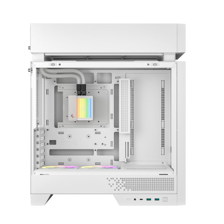 DeepCool CL6600 Case ATX con Refrigeración Líquida WH
