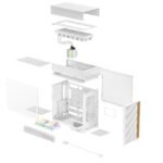 DeepCool CL6600 Case ATX con Refrigeración Líquida WH