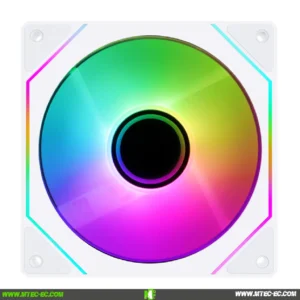 Mtec-segotep-nr-12-ventilador-espejo-infinito-blanco | MTEC Segotep NR-12 Ventilador ARGB Espejo Infinito Blanco