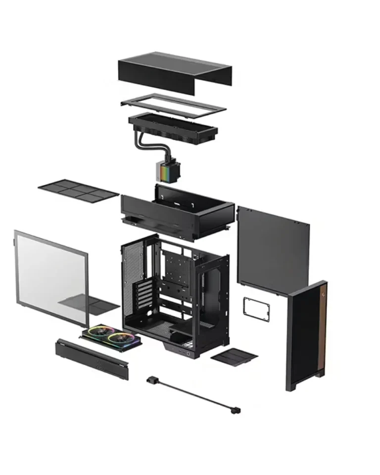 deepcool-cl6600-black-case-con-refrigeracion-360mm-atx-gamer-ecuador