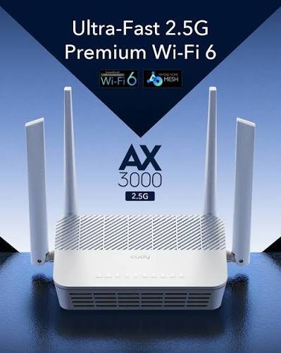 Cudy WR3000H Router Mesh Wifi 6 AX3000 WAN 2.5G