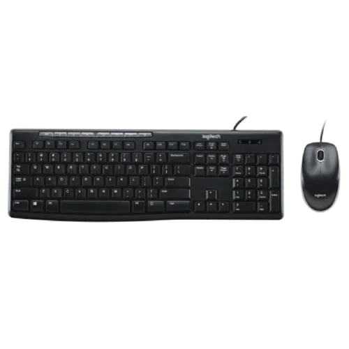 Logitech MK200 Combo Teclado y Mouse Alámbrico USB
