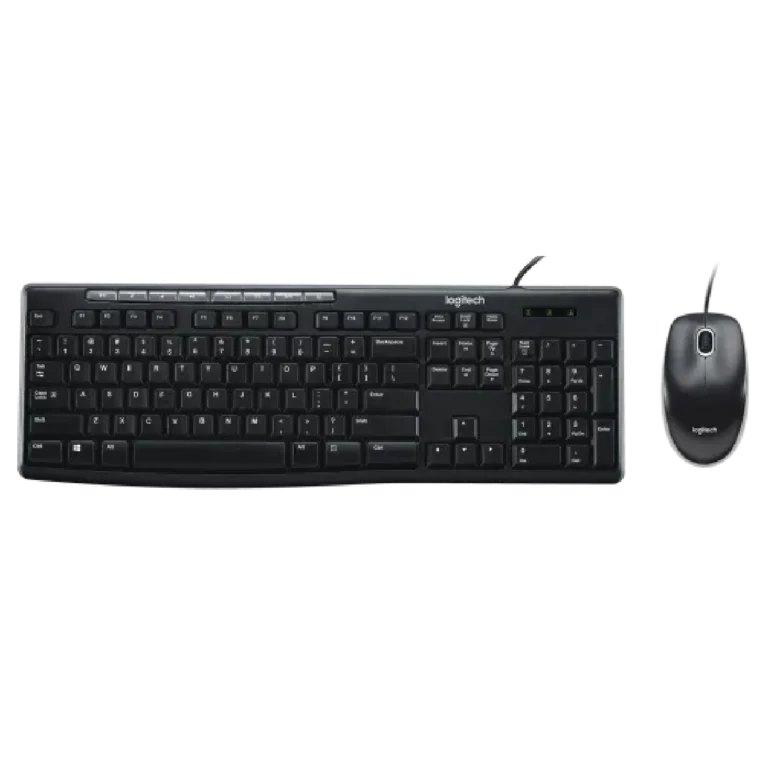 Logitech MK200 Combo Teclado y Mouse Alámbrico USB