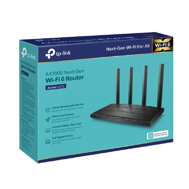 TP-Link Archer AX12 Router WiFi 6 AX1500 Gigabit