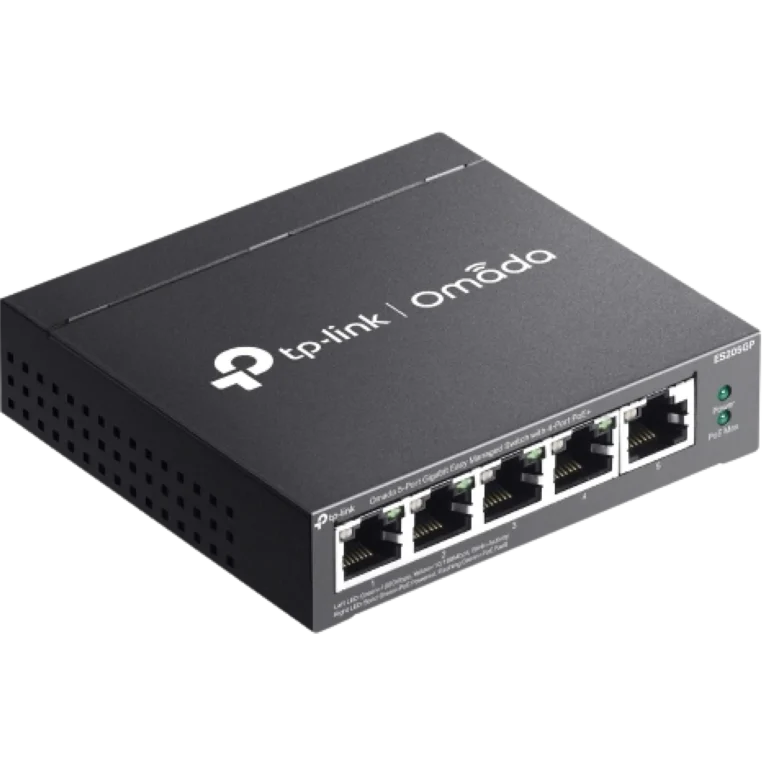 TP-LINK ES205GP SWITCH 5 PUERTOS GIGABIT 4 POE 65W ADMINISTRABLE