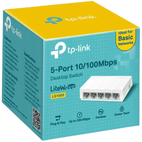 TP-LINK SWITCH LS1005 5 PUERTOS 10 100 | MTEC TP-LINK SWITCH LS1005 5 PUERTOS 10/100