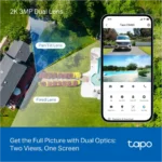 TP-LINK TAPO C545D CAMARA DE SEGURIDAD LENTE DUAL 2K 360 GRADOS