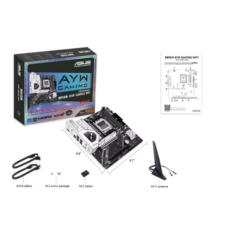 ASUS B850M AYW Gaming WIFI Socket AM5 DDR5