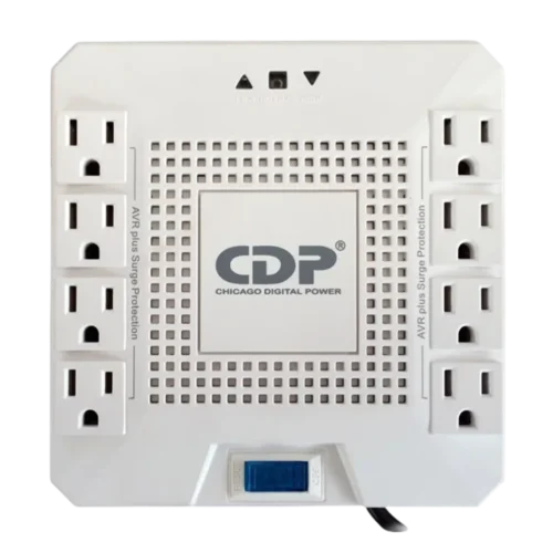 Mtec-cdp-r-avr1808-regulador-de-voltaje | MTEC CDP R-AVR1808 1800VA 1000W regulador de Voltaje 8 Tomas