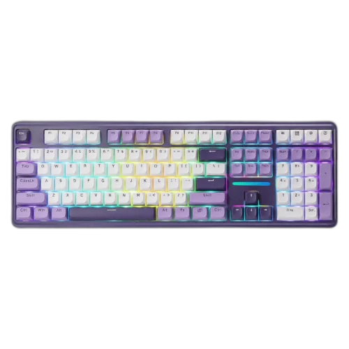 Redragon Antonium Pro K745WP-RGB-PRO Blanco Morado | MTEC Redragon Antonium Pro K745WP-RGB-PRO Blanco Morado