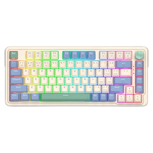 redragon-ucal-pro-k673cpg-rgb-pro-75-crema-morado-verde | MTEC Redragon Ucal Pro K673CPG-RGB-PRO 75% Crema Morado Verde