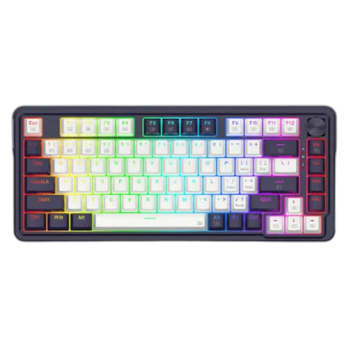redragon-ucal-pro-k673wb-rgb-pro-75-gasket-mount-blanco-negro | MTEC Redragon Ucal Pro K673WB-RGB-PRO 75% Gasket Mount Blanco Negro